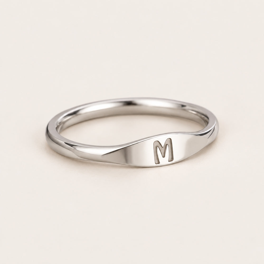Rivane Initial Ring