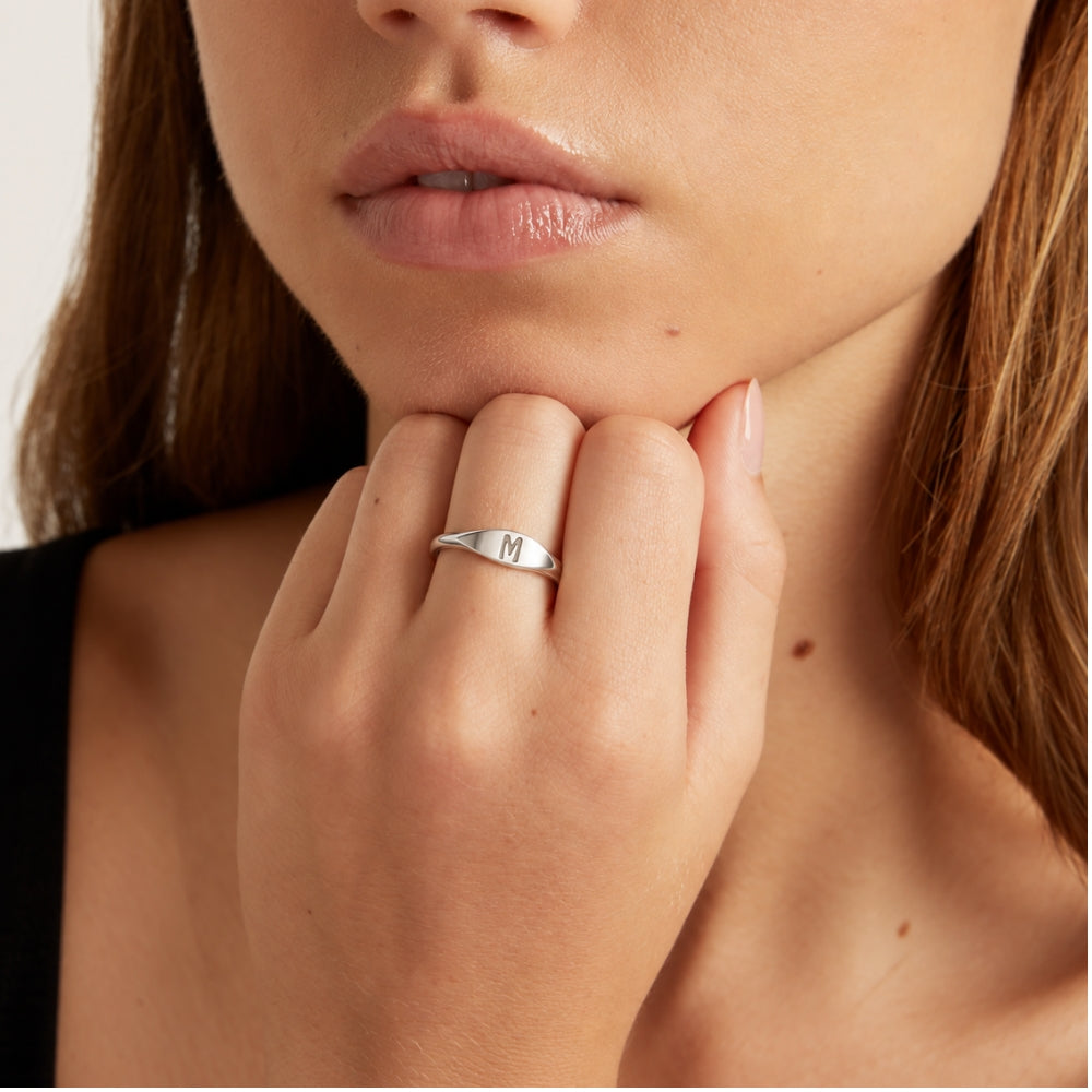 Rivane Initial Ring