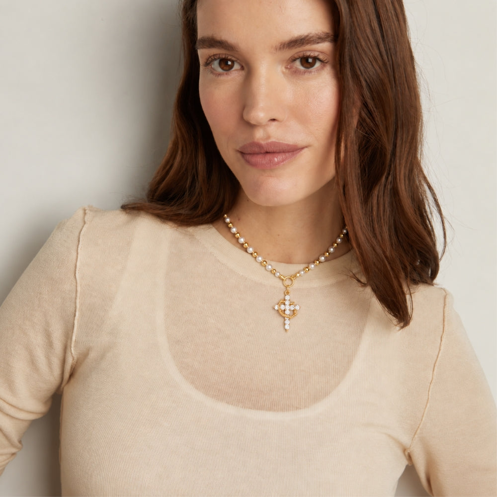Reina Cross Necklace